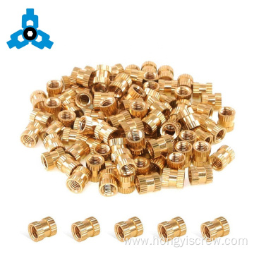 Brass Hex Knurled Threaded Insert Embedded Nuts